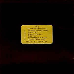 cd - Total - Tanzmusik Der Renaissance, Cd's en Dvd's, Cd's | Overige Cd's, Zo goed als nieuw, Verzenden