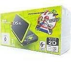 New Nintendo 2DS XL Zwart and Limegroen MK7 Zeer Mooi & Box