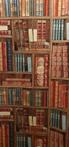 Gobelin stoffen boekenkast 490x140cm - boeken-country-retro-