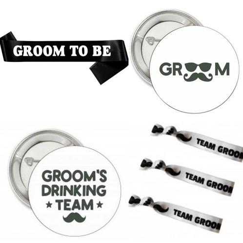 Vrijgezellenfeest Groom to Be set 26-delig, Hobby en Vrije tijd, Feestartikelen, Geboorte of Huwelijk, Nieuw, Feestartikel, Verzenden