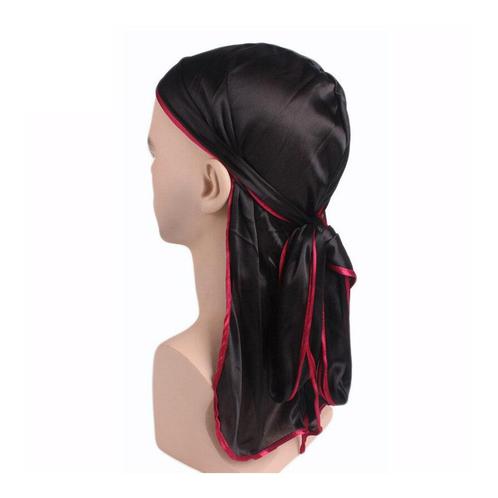 Durag / Du-rag / Do-rag / Bandana - Unisex - Zwart met rood, Kleding | Heren, Hoeden en Petten, Nieuw, Ophalen of Verzenden