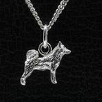 Zilveren Alaska malamute ketting hanger - klein, Verzenden, Nieuw