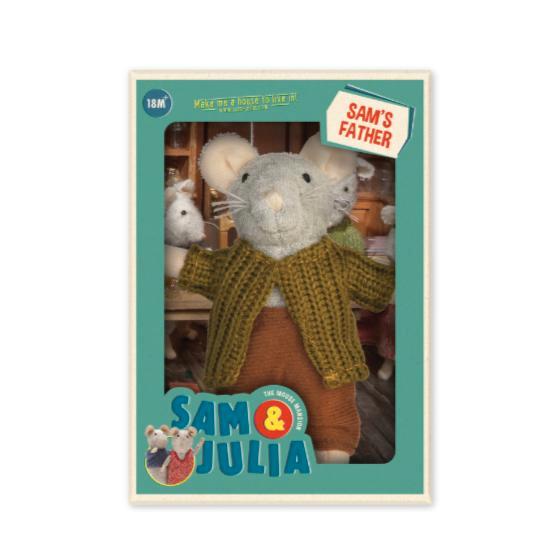 Het Muizenhuis - Knuffelmuis Sams vader - 12 cm, Kinderen en Baby's, Speelgoed | Overig