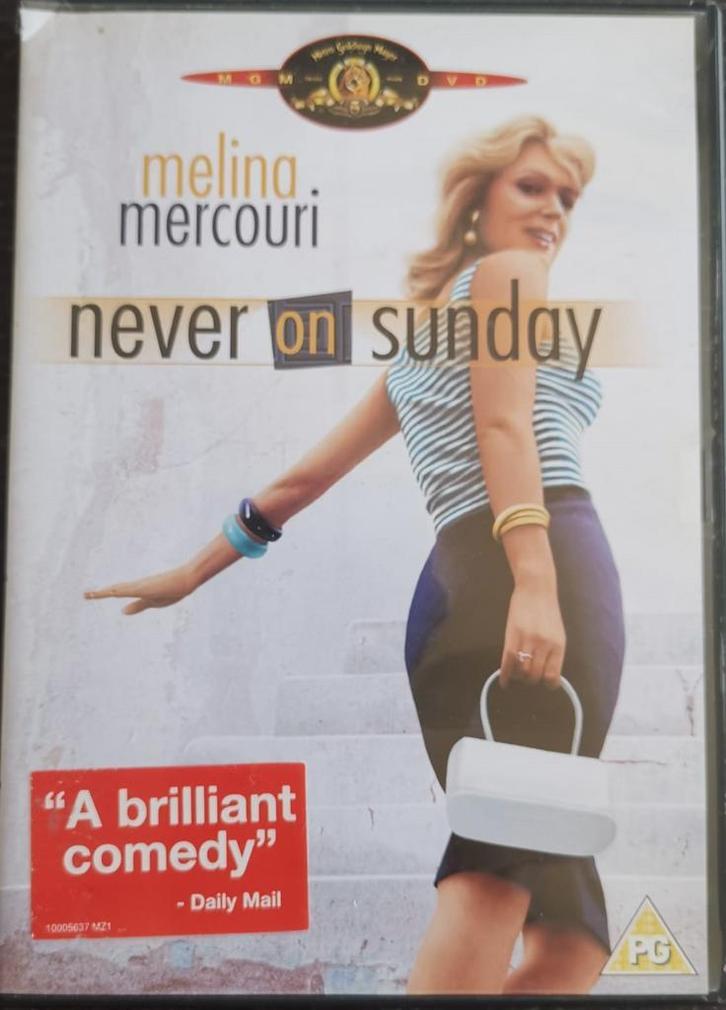 Never on Sunday (Jules Dassin)          Gratis verzenden, Cd's en Dvd's, Dvd's | Tv en Series, Zo goed als nieuw, Komedie, Alle leeftijden