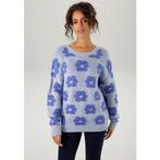 Aniston CASUAL Gebreide trui met gebreide bloemen, Verzenden, Nieuw