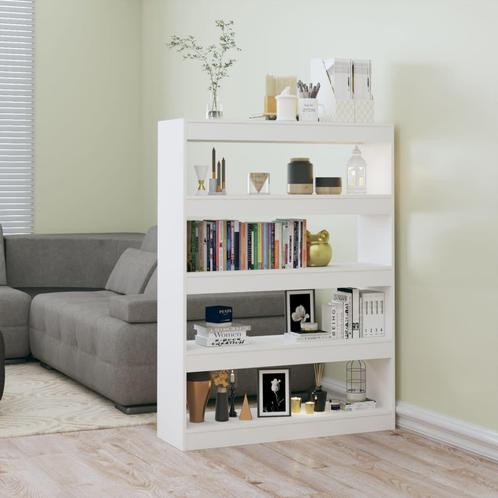 vidaXL Boekenkast/kamerscherm 100x30x135 wit, Huis en Inrichting, Kasten | Boekenkasten, 25 tot 50 cm, Nieuw, Overige houtsoorten