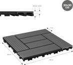 Terrastegels - Vlondertegels - Kunststof - 30x30 cm - 11 stu, Verzenden, Zo goed als nieuw