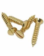 20 Houtschroeven Timeless 3,5x20 Messing, Doe-het-zelf en Verbouw, IJzerwaren en Bevestigingsmiddelen, Ophalen of Verzenden, Nieuw
