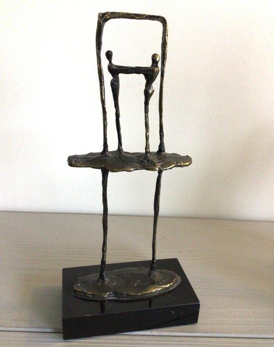 Corry Ammerlaan - sculptuur, “ De Ontmoeting “ - 21 cm -, Antiek en Kunst, Curiosa en Brocante