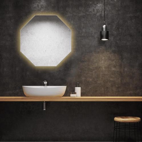 Badkamerspiegel Martens Design Stockholm Hexagon met, Huis en Inrichting, Woonaccessoires | Spiegels, Nieuw, Rond, Ophalen of Verzenden