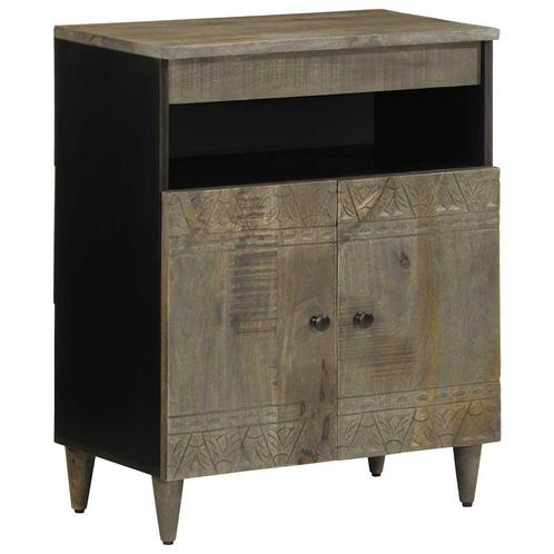 vidaXL Dressoir 60x33x75 cm massief mangohout, Huis en Inrichting, Kasten | Dressoirs, Nieuw, Grenenhout, Verzenden