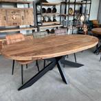 Eettafel ovaal tafel, GRATIS bezorging, diverse maten, 200 cm of meer, 50 tot 100 cm, Nieuw, Landelijk, industrieel, modern