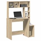 vidaXL Bureau met schappen 100x45x140 bewerkt hout sonoma, Verzenden, Nieuw