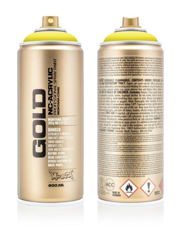 Montana Gold G1110 Brimstone 400 ml, Doe-het-zelf en Verbouw, Verf, Beits en Lak, Nieuw, Ophalen of Verzenden
