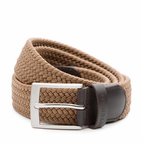 DTCH.FIT Elastische heren riem Mylo - duo pack - Maat: 95 cm, Kleding | Heren, Riemen en Ceinturen, 95 tot 105 cm, Echt leder
