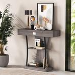 2dekans | Coast T-Vormige Consoletafel Grijs 91 x 30 x 88 cm, Huis en Inrichting, Tafels | Salontafels, Ophalen of Verzenden, Zo goed als nieuw