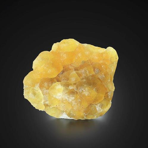 Uitstekende Botryoidale Goudgele FLUORIET Cluster uit, Verzamelen, Mineralen en Fossielen