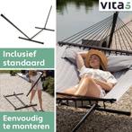 Vita5 Hangmat met Standaard 2 Persoons - Tuin Hangmat met, Verzenden, Nieuw