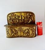 Kandelaar Antieke 19e eeuwse Nederlandse koperen kaarsendoos