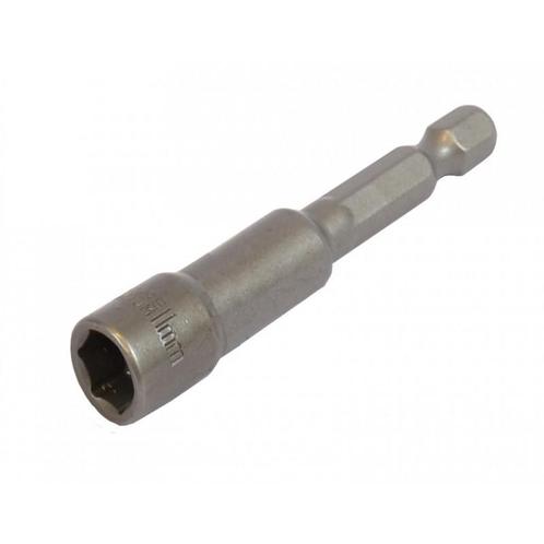 Dop bit adapter 1/4 sleutelwijdte 11 mm. lengte 65 mm. -, Doe-het-zelf en Verbouw, Gereedschapskisten, Ophalen of Verzenden
