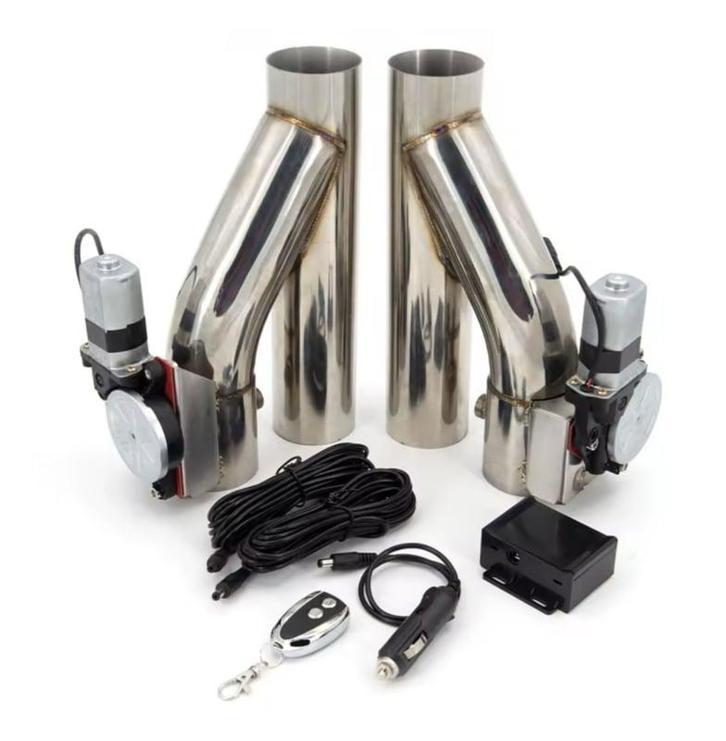 Dual RVS Uitlaat klep 2 inch met afstands bediening, Auto-onderdelen, Uitlaatsystemen, Nieuw, Ophalen of Verzenden