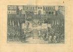 Historische prent van Brussels, Antiek en Kunst, Kunst | Etsen en Gravures