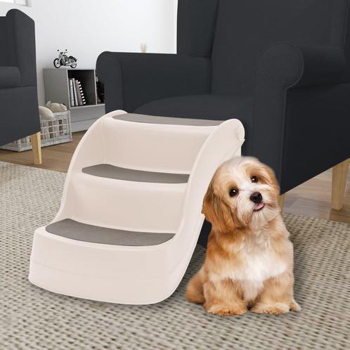 vidaXL Hondentrap 3 treden inklapbaar 50x38x38 cm kunststof, Dieren en Toebehoren, Overige Dieren-accessoires, Nieuw, Verzenden