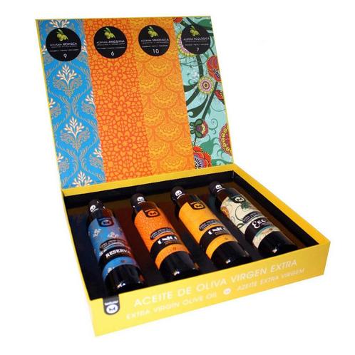 Texturas Extra Vergine Olijfolie Cadeau Verpakking - 4 x 250, Huis en Inrichting, Keuken | Keukenbenodigdheden, Verzenden