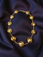 glas - Halsketting - Ketting in glas en goud 24kt, Antiek en Kunst