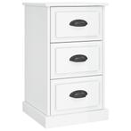 Hoogglans Wit Nachtkastje - Tweedekansje, nu extra voorde..., Minder dan 45 cm, Nieuw, Hout, 55 tot 70 cm