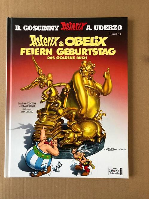 Asterix - Duits Jubileumboek - Asterix und Obelix feiern, Verzamelen, Stripfiguren, Boek of Spel, Zo goed als nieuw, Asterix en Obelix