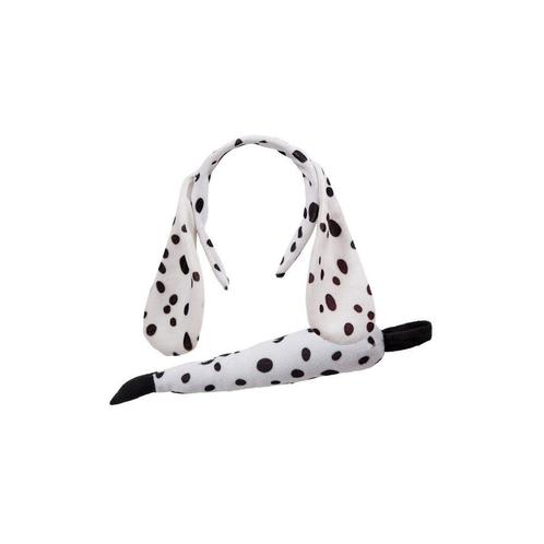 Tiara dalmatiër oren met staart, Hobby en Vrije tijd, Feestartikelen, Feestartikel, Nieuw, Verzenden