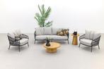 4 Seasons Outdoor Calpi stoel-bank loungeset/Pablo tafels, Verzenden, Nieuw, Hout, Loungeset