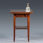 Zeer strakke side table of wandtafel met inklapbare zijblade, Antiek en Kunst, Ophalen of Verzenden
