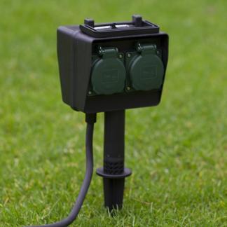 Tuincontactdoos | Brennenstuhl | 4-voudig, Doe-het-zelf en Verbouw, Elektra en Kabels, Nieuw, Verzenden