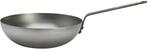 2dekans | De Buyer Wok – Plaatstaal – Ø 28 cm – Brede Bodem, Ophalen of Verzenden, Zo goed als nieuw