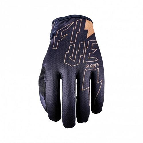 Five MXF4 Thunderbolt Crosshandschoenen Zwart / Goud maat XS, Motoren, Kleding | Motorkleding, Ophalen of Verzenden