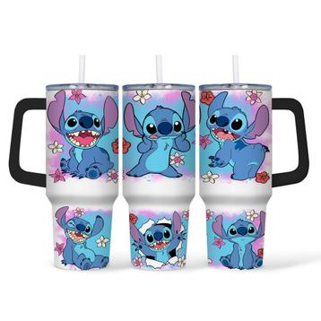 Stitch 40oz Tumbler met Rietje – Grote Schattige Drinkbeker beschikbaar voor biedingen