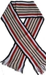 Sjaal  zwart wit ecru rood streep, Kleding | Heren, Nieuw, Verzenden