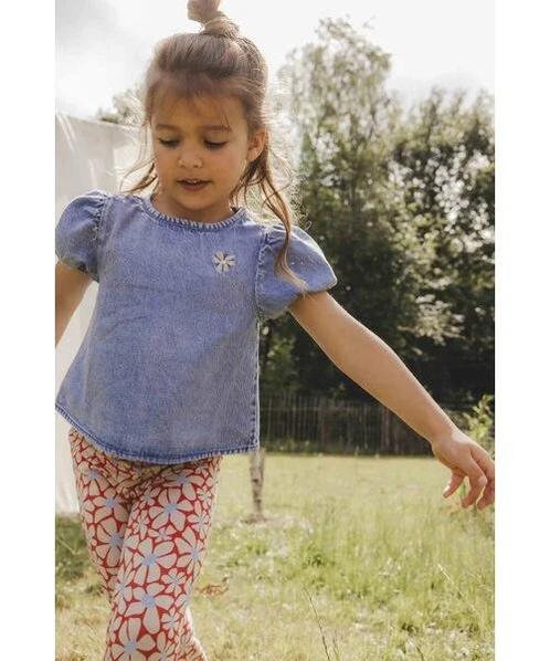 Washed denim blouse  Looxs Little Maat 134 134, Kinderen en Baby's, Kinderkleding | Maat 134, Meisje, Nieuw, Trui of Vest, Ophalen of Verzenden