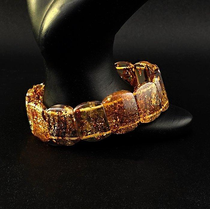 Baltic Amber Stretch Bracelet – Rijke honingdoorzichtigheid, Antiek en Kunst, Curiosa en Brocante