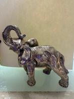 Miniatuur beeldje - Elefante placcato Argento - Verzilverd