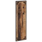 vidaXL Kapstok 35x8x110 cm massief ruw mangohout, Huis en Inrichting, Woonaccessoires | Kapstokken, Verzenden, Nieuw