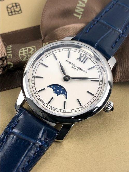 Frédérique Constant - Slimline Moonphase - FC-206SW1S6 -, Sieraden, Tassen en Uiterlijk, Horloges | Heren