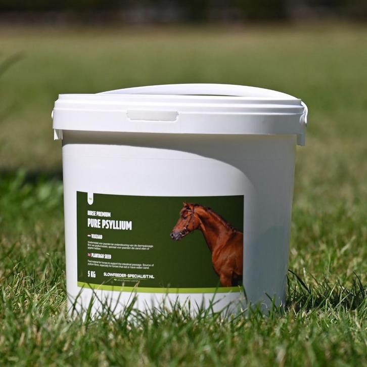 Vlozaad paard - Pure Psyllium - 5kg incl. maatschepje, Dieren en Toebehoren, Paarden en Pony's | Verzorgingsproducten, Nieuw