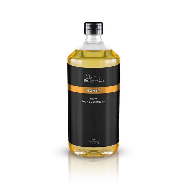 Beauty & Care Honey Sweet Body & Massage oil 1 L.  new, Sport en Fitness, Massageproducten, Olie of Lotion, Nieuw, Ophalen of Verzenden