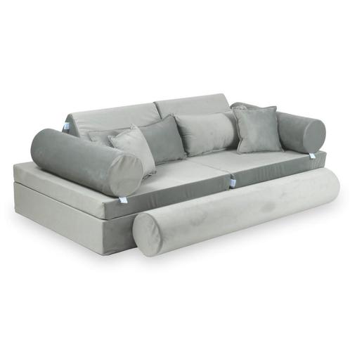 Montessori speelbank grijze velvet 11-delige set zacht &..., Kinderen en Baby's, Kinderkamer | Inrichting en Decoratie, Nieuw
