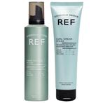 REF Bouncy Curls Set  - 250+150ml, Ophalen of Verzenden, Nieuw, Gel, Wax, Haarlak of Mousse