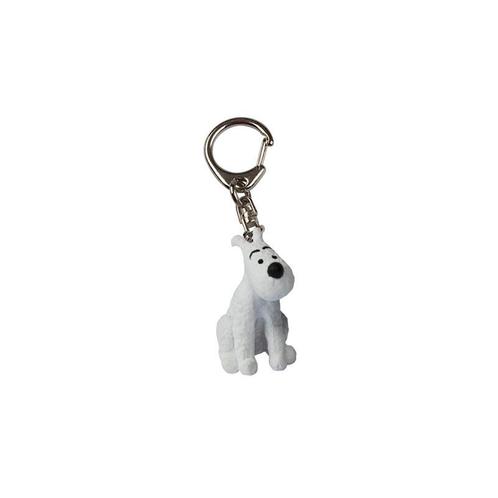 Kuifje PVC Sleutelhanger Bobbie Zittend 3 cm, Verzamelen, Stripfiguren, Nieuw, Ophalen of Verzenden