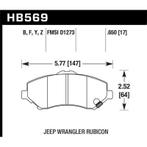 Hawk LTS Street Brake Pads - HB569Y.650, Ophalen of Verzenden, Nieuw